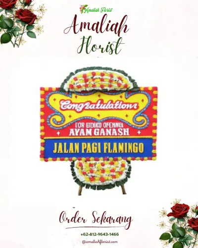 Bunga Papan Congratulation di Kepanjen Malang
